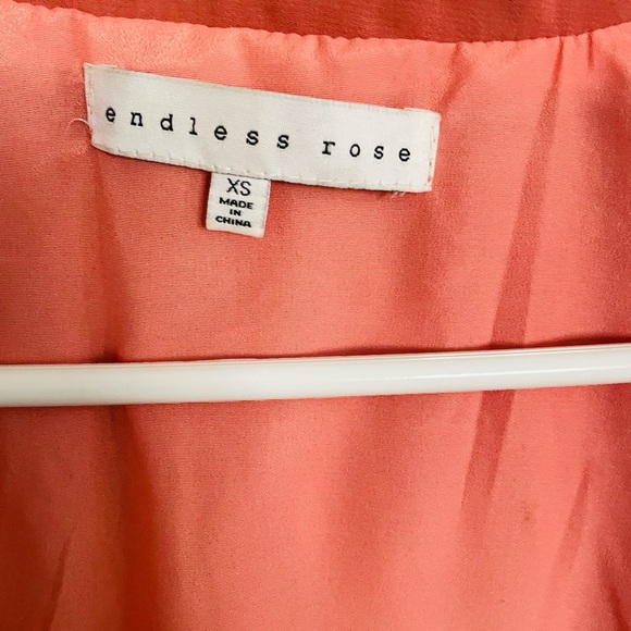 Endless Rose Coral  Bomber Jacket with Floral Design - Picture 8 of 16